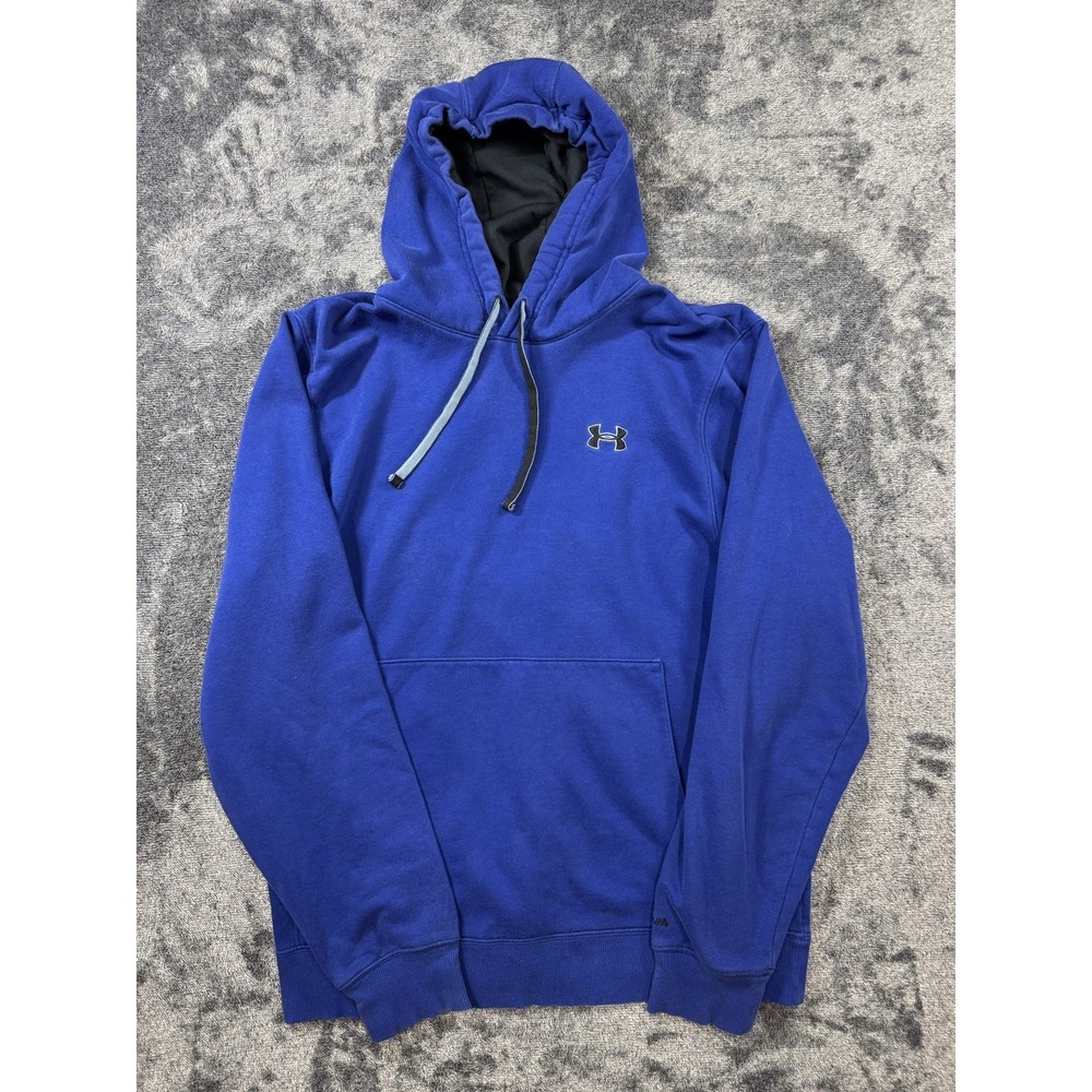 Under Armour Hoodie Loose Fit Fleece Blue Pullover Womens Large